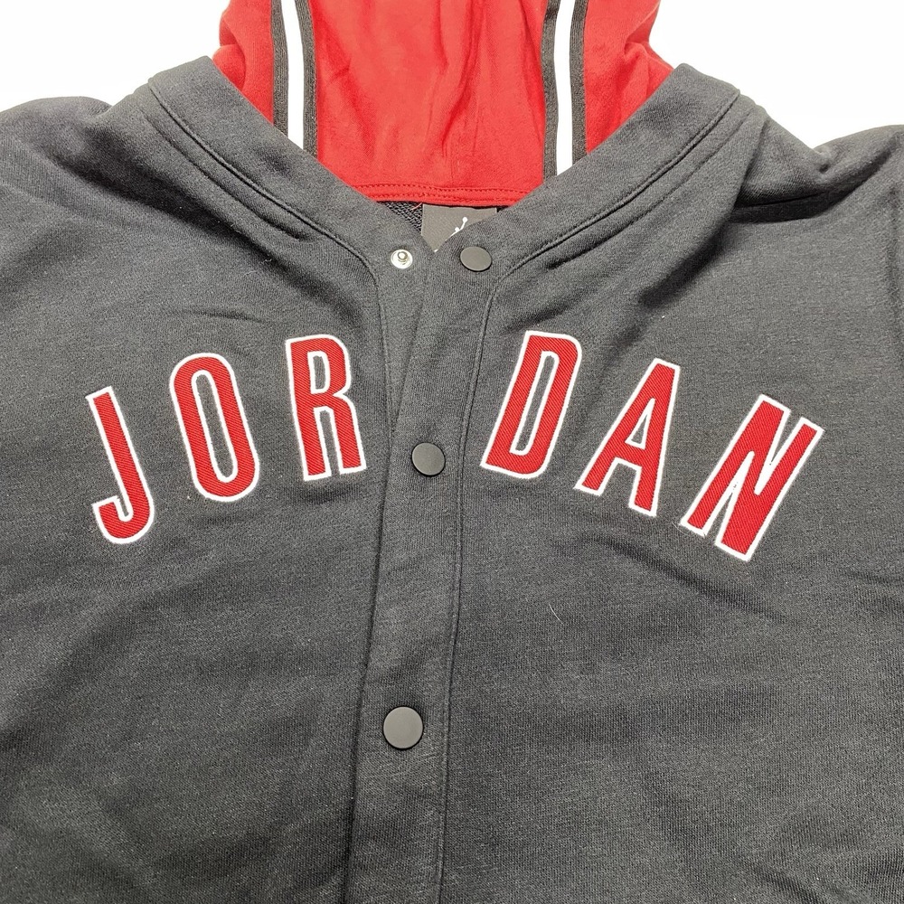 Jordan Boy's Plain Regular Fit Hoodie (955542-023_Black XL 13-15 YRS - Picture 3 of 9